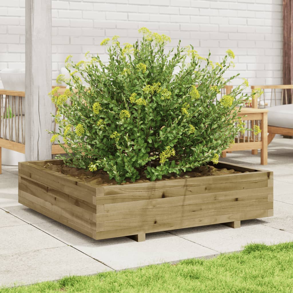 Vrtna sadilica 100x100x26,5 cm od impregnirane borovine