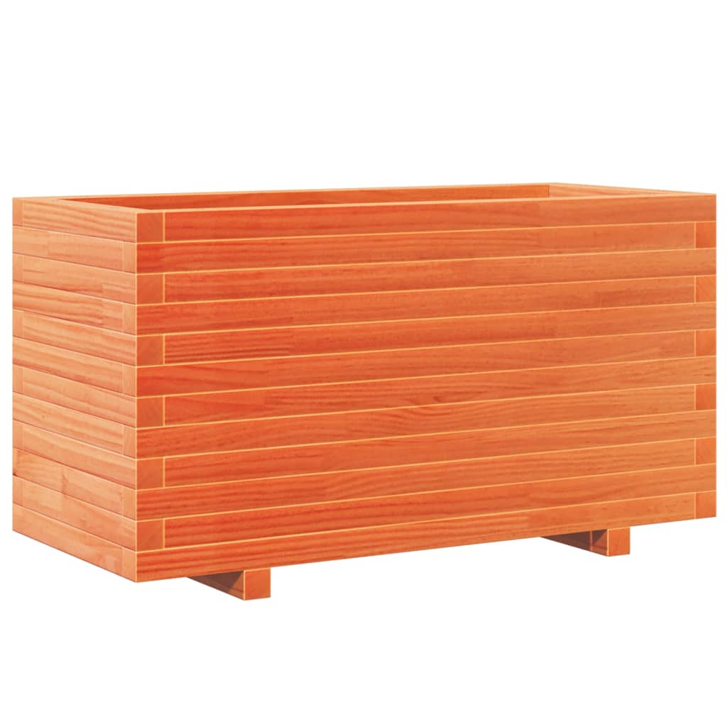 Vrtna sadilica voštano smeđe boje 90x40x49,5 cm od borovine