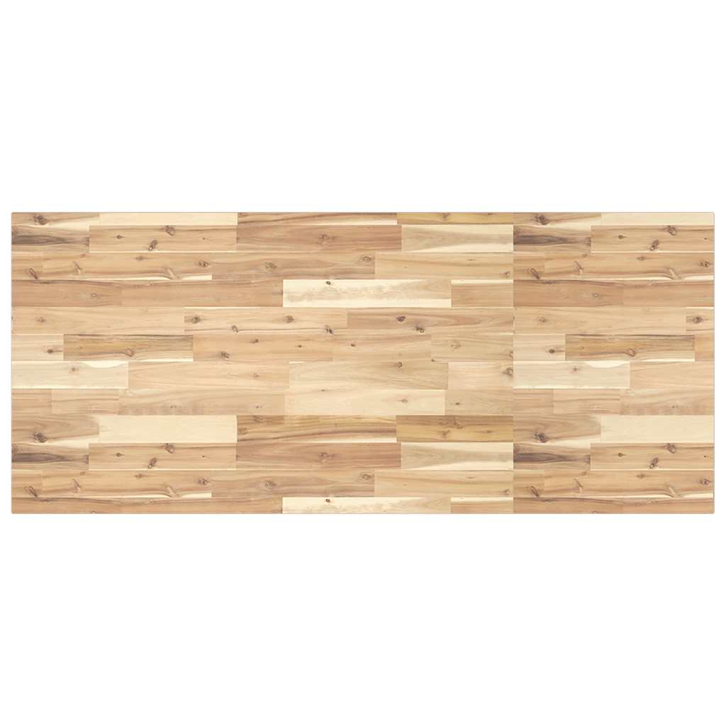 Stolna ploča 140x60x2 cm pravokutna od masivnog drva bagrema