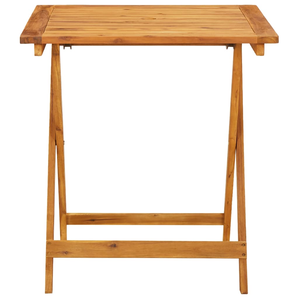 3-dijelni bistro set od tkanine i masivnog drva plava i bijela