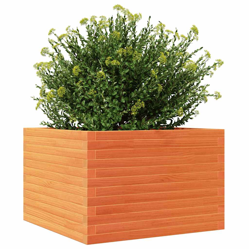 Vrtna sadilica voštano smeđe boje 70x70x46 cm od borovine