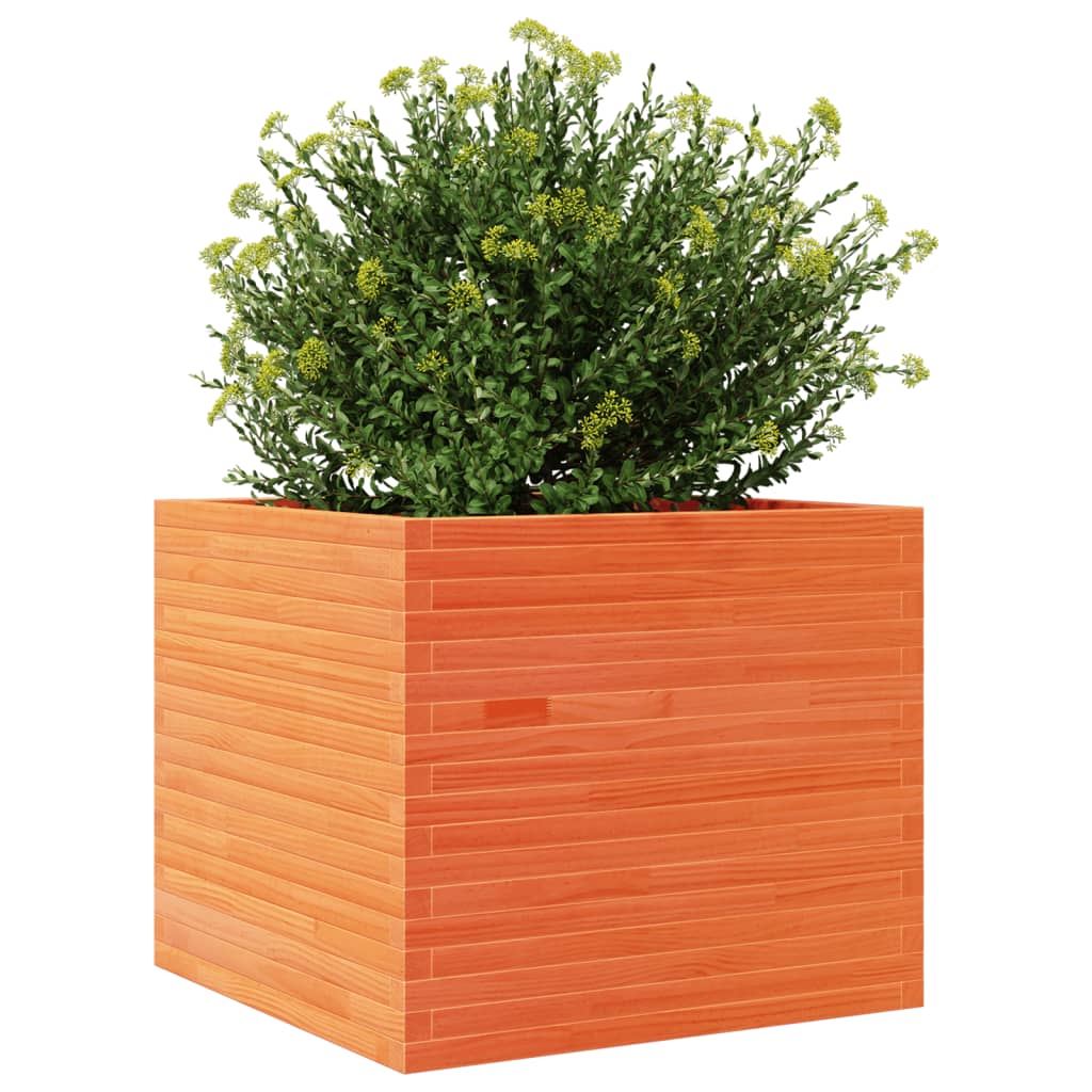 Vrtna sadilica voštano smeđe boje 80x80x68,5 cm od borovine