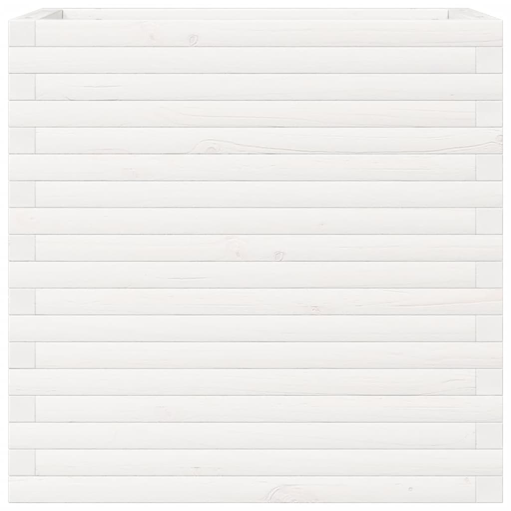 Vrtna sadilica bijela 70x40x68,5 cm od masivne borovine