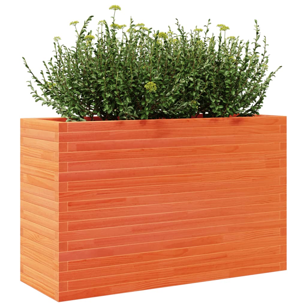Vrtna sadilica voštano smeđe boje 110x40x68,5 cm od borovine