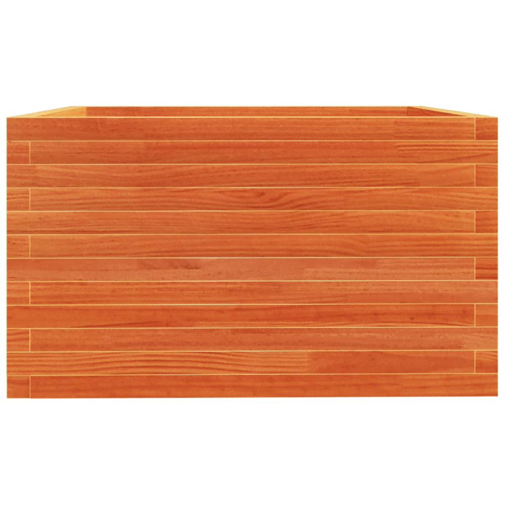 Vrtna sadilica voštano smeđe boje 80x80x49,5 cm od borovine