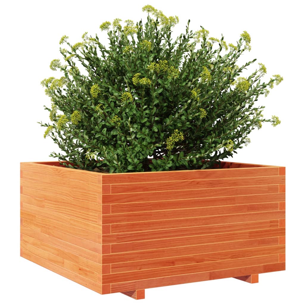 Vrtna sadilica voštano smeđe boje 90x90x49,5 cm od borovine