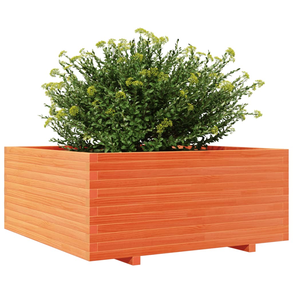 Vrtna sadilica voštano smeđe boje 110x110x49,5 cm od borovine