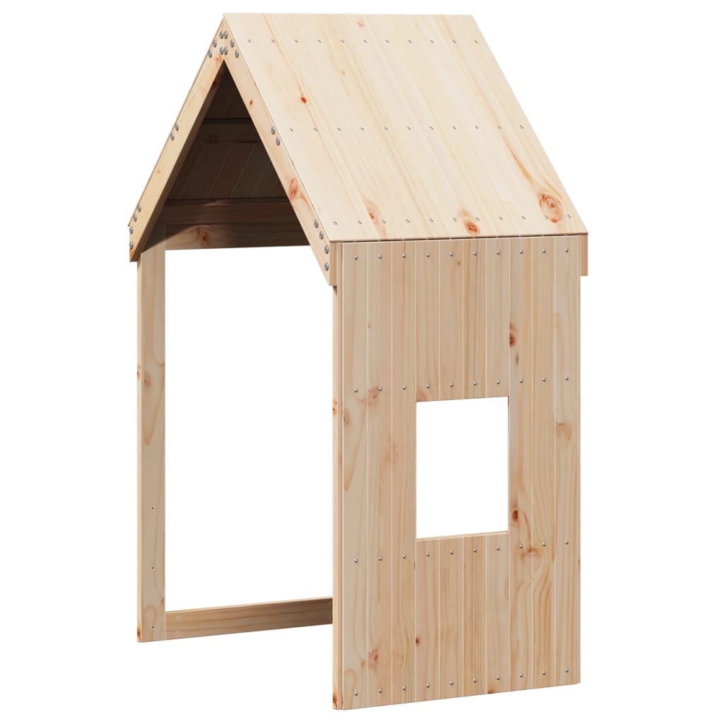 Visoki krevet s krovom 90 x 200 cm od masivne borovine