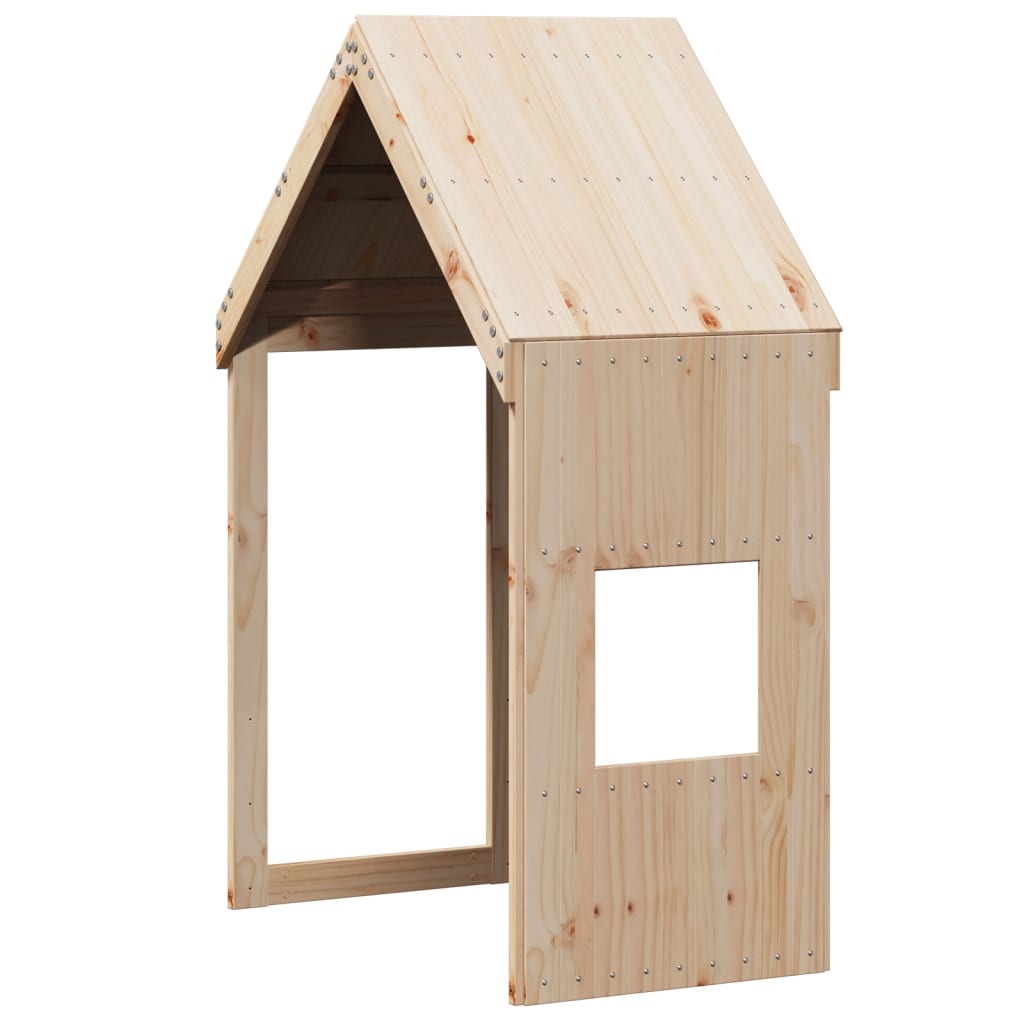 Visoki krevet s krovom 90 x 190 cm od masivne borovine