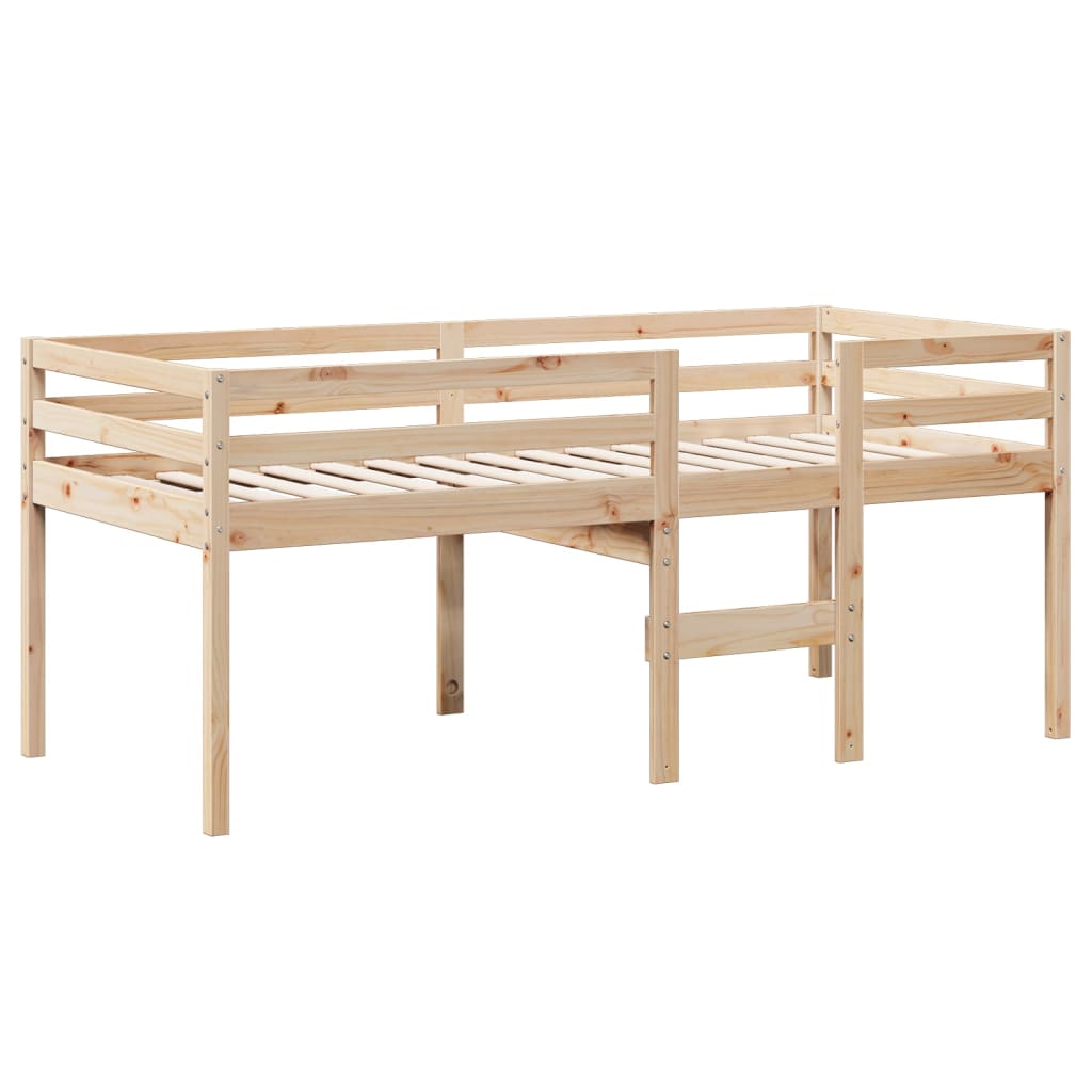 Visoki krevet s krovom 90 x 200 cm od masivne borovine