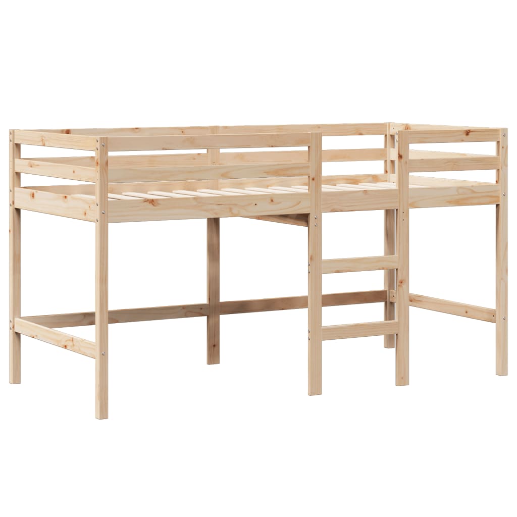 Visoki krevet s krovom 75 x 190 cm od masivne borovine