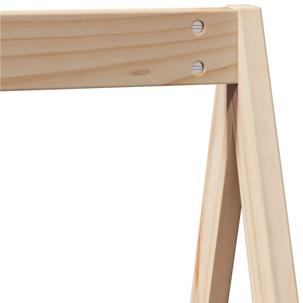 Visoki krevet s krovom 80 x 200 cm od masivne borovine