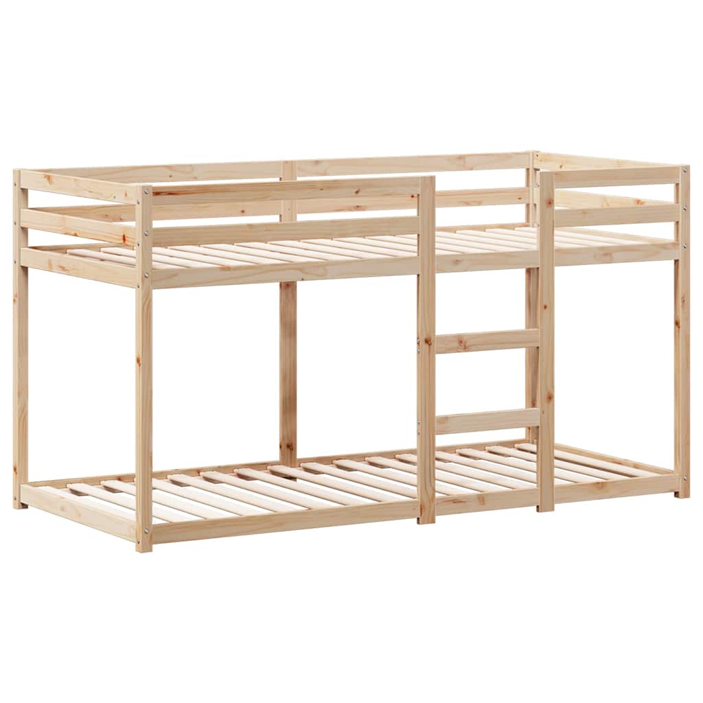 Krevet na kat s krovom 90 x 190 cm od masivne borovine