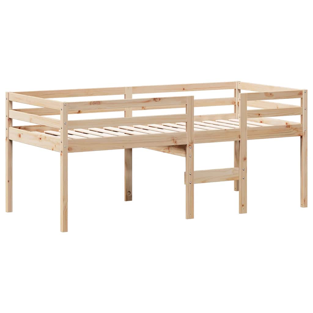 Visoki krevet s krovom 90 x 200 cm od masivne borovine