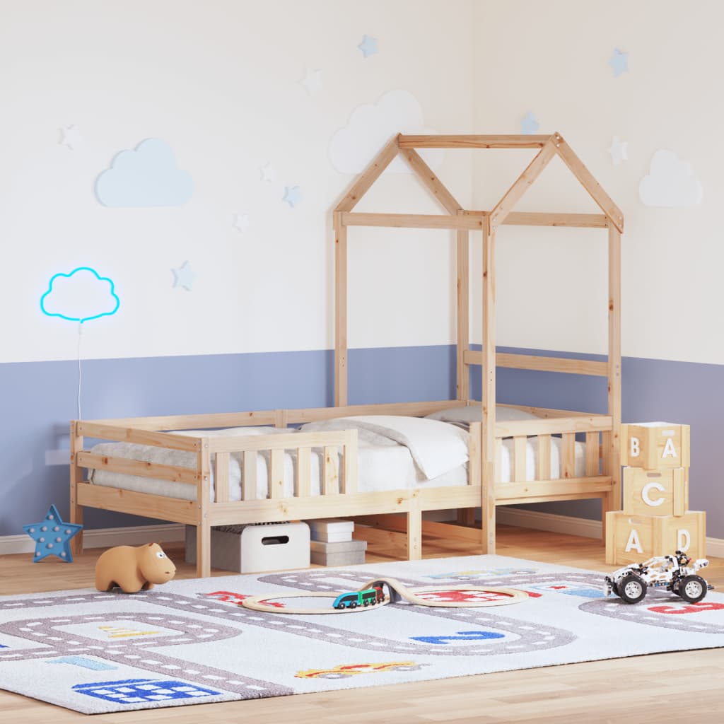 Okvir kreveta s krovom 80 x 200 cm od masivne borovine