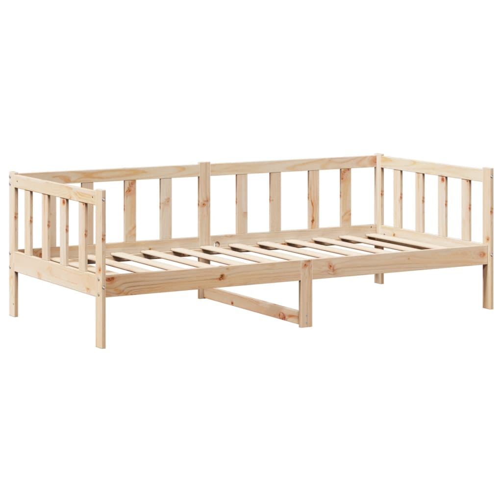 Dnevni krevet s krovom bez madraca 80 x 200 cm masivno drvo