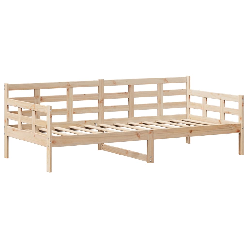 Dnevni krevet s krovom bez madraca 80 x 200 cm masivno drvo
