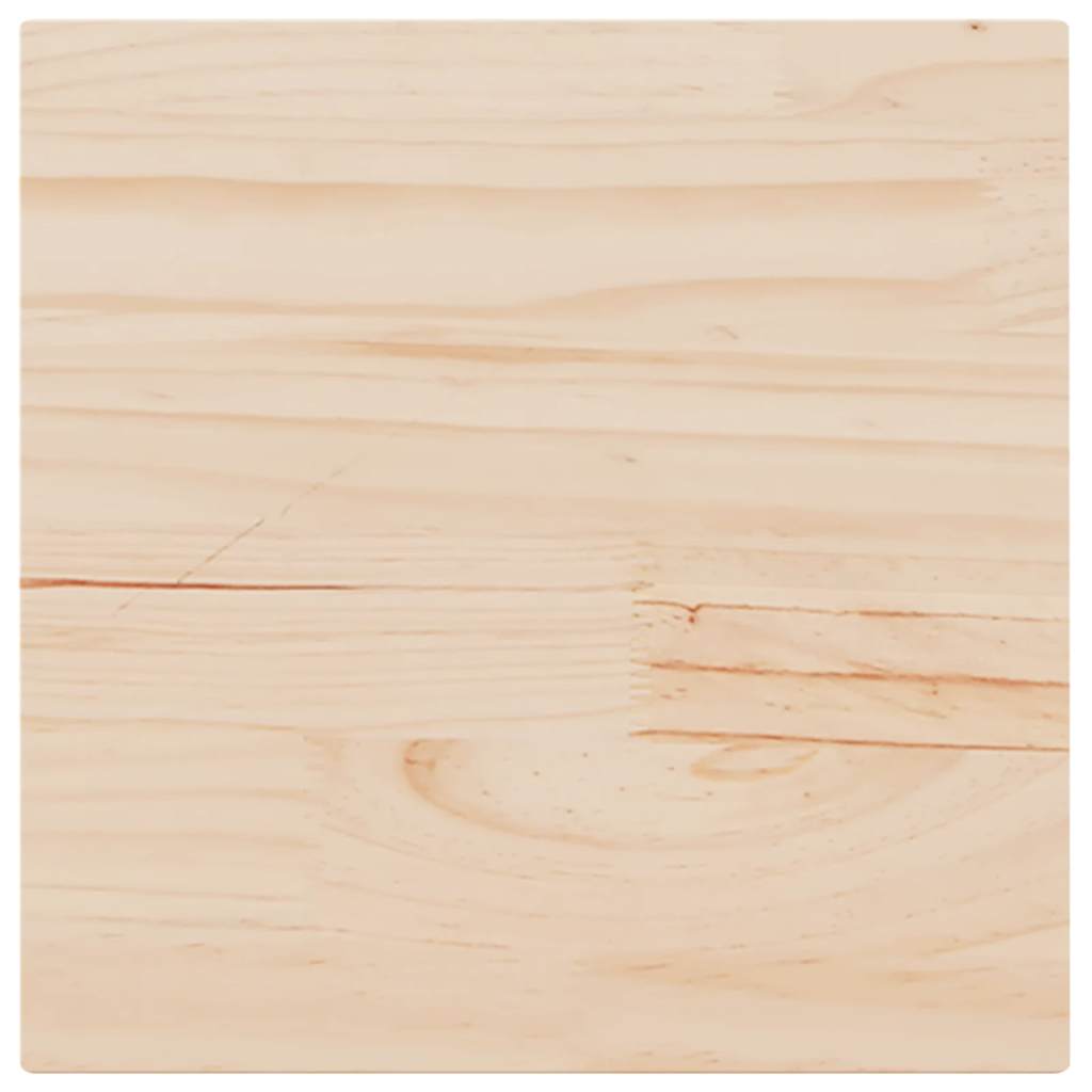 Ploča za stol 50 x 50 x 1,7 cm četvrtasta od masivne borovine