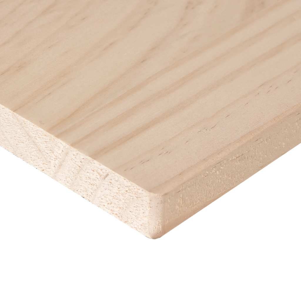 Ploča za stol 50 x 50 x 2,5 cm četvrtasta od masivne borovine