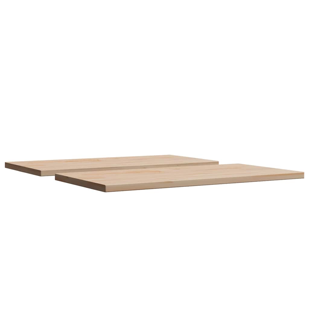 Stolne ploče 2 kom 80x40x2,5 cm od masivne borovine pravokutne