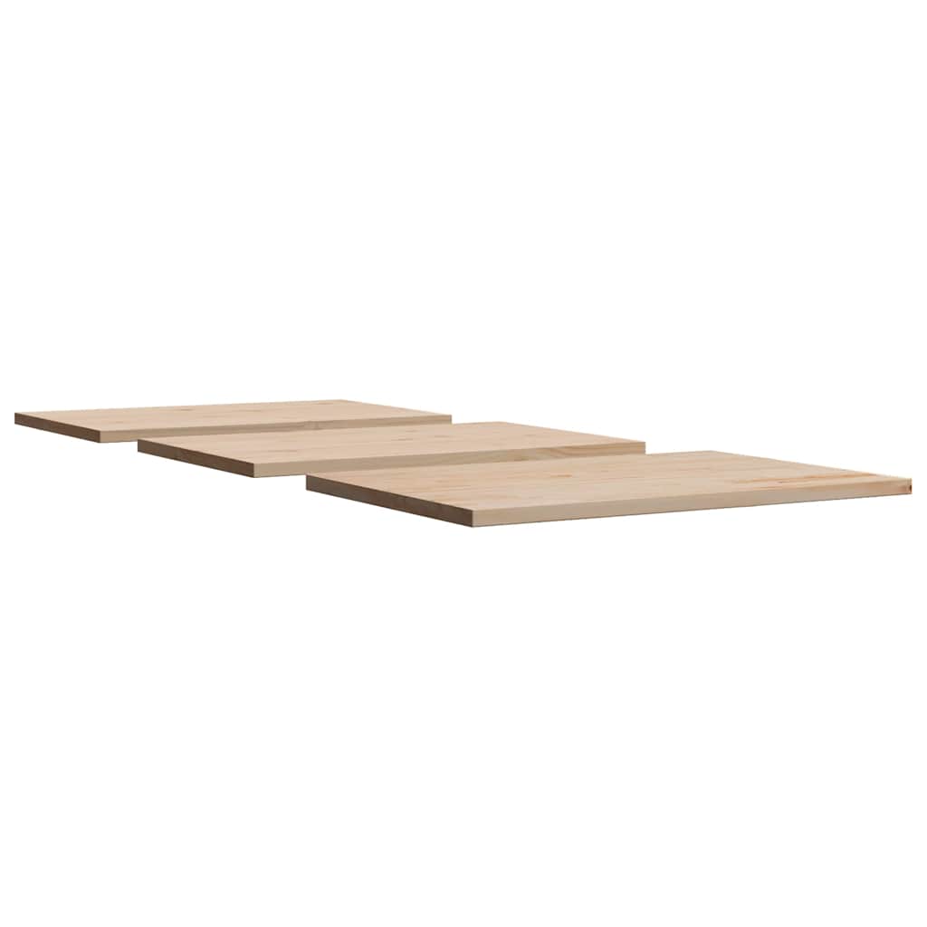 Stolne ploče 3 kom 80x53x2,5 cm od masivne borovine pravokutne