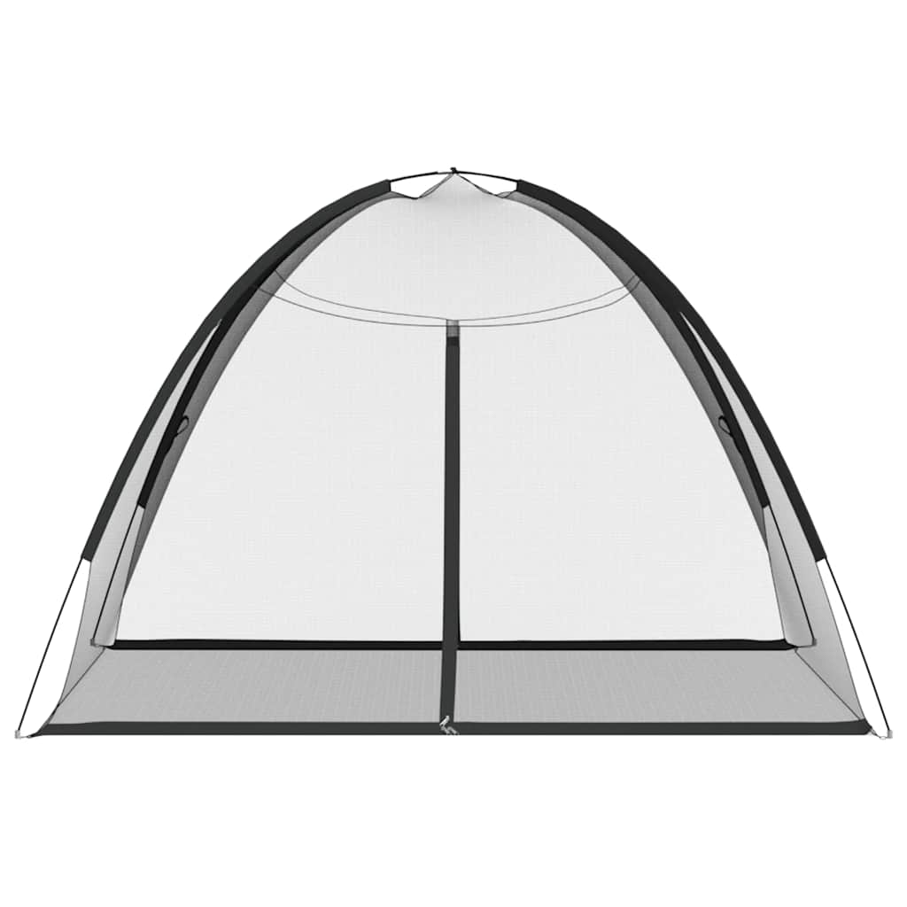 Komarnik Mongolia s vratima 220 mrežasti crni 200x180x135 cm