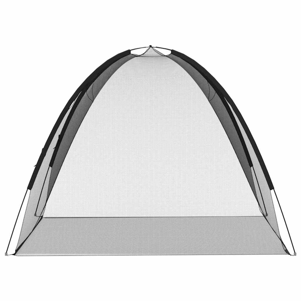Komarnik Mongolia s vratima 220 mrežasti crni 200x180x135 cm