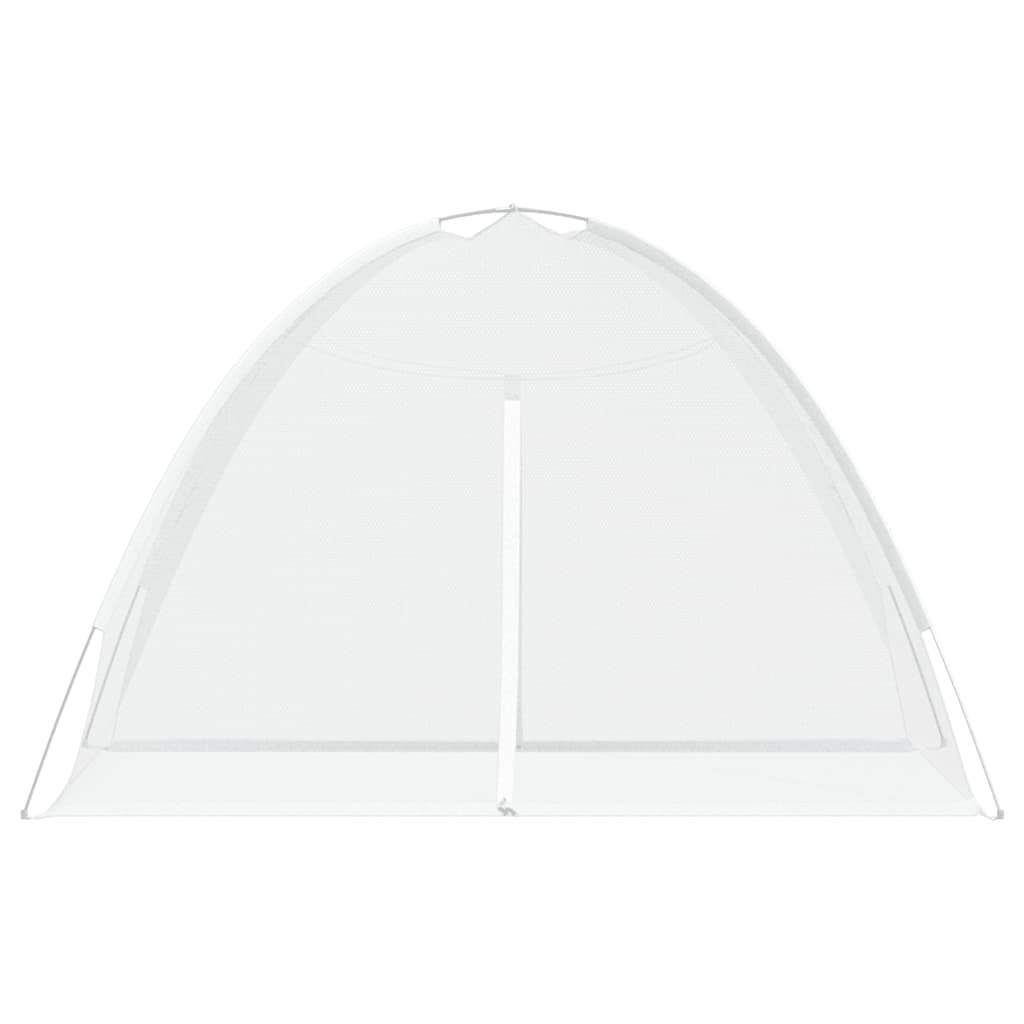 Komarnik Mongolia s vratima 220 mrežasti bijeli 200x120x130 cm