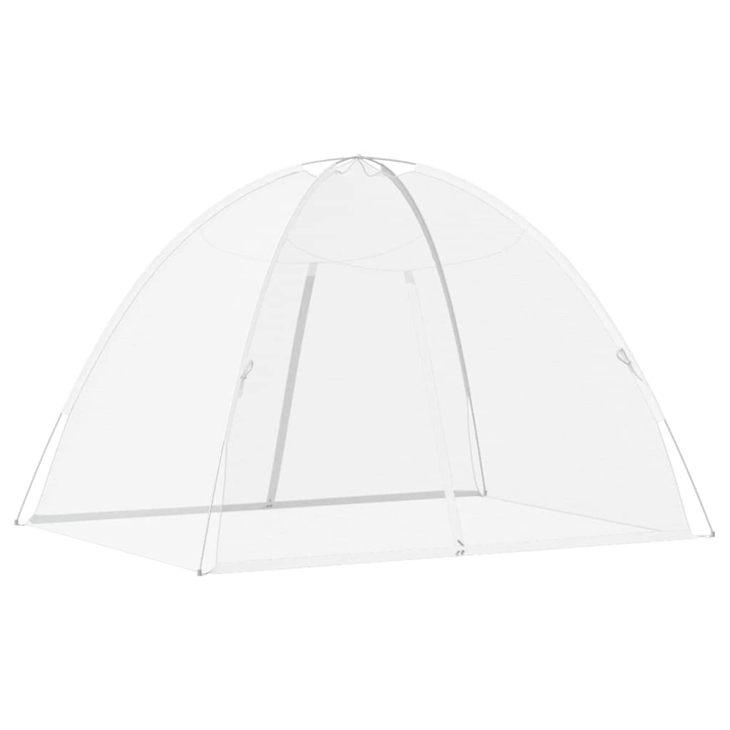 Komarnik Mongolia s vratima 220 mrežasti bijeli 200x150x140 cm
