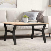 Stolić za kavu Y-oblika 80x80x45 cm borovina i čelik