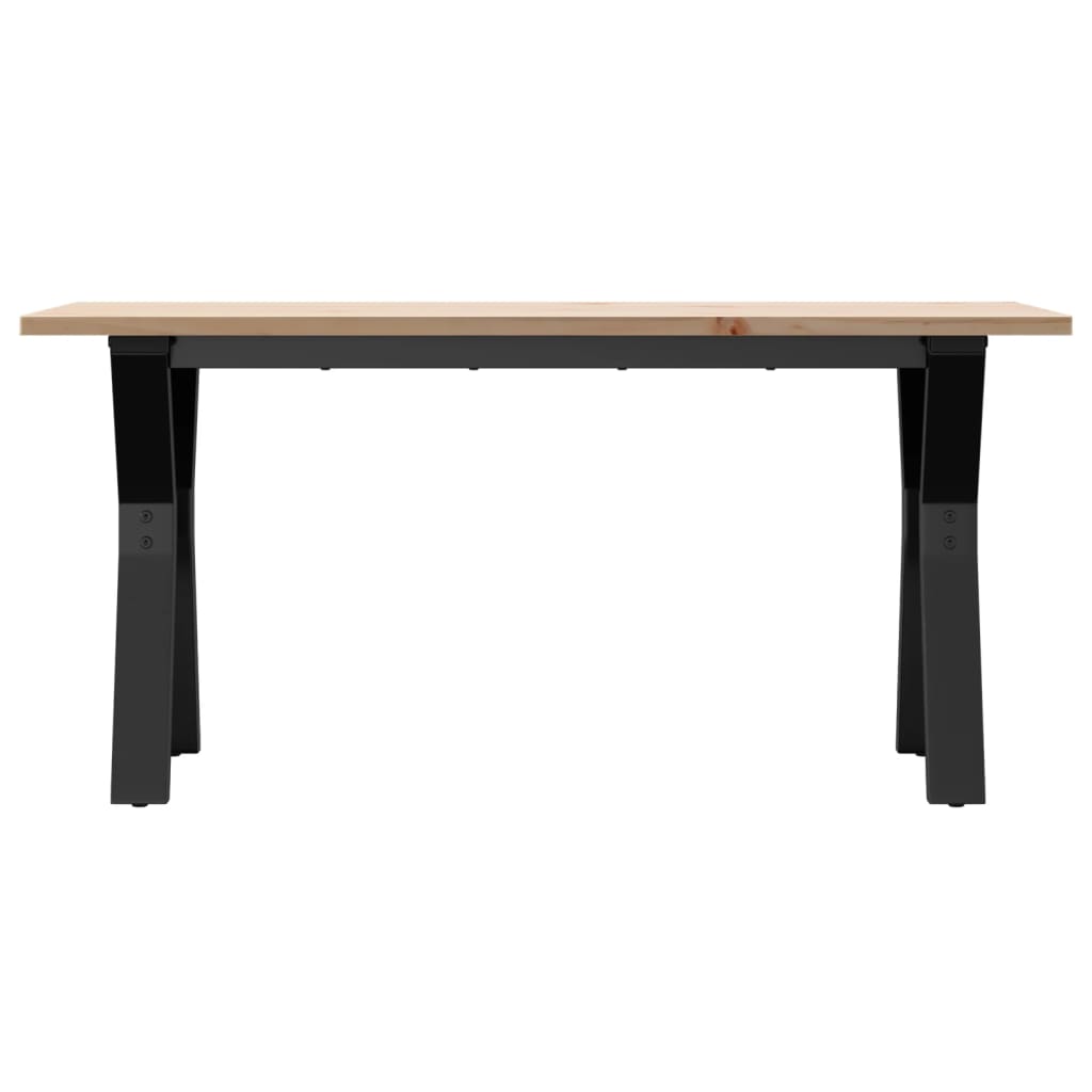 Stolić za kavu Y-oblika 100x50x45cm borovina i čelik
