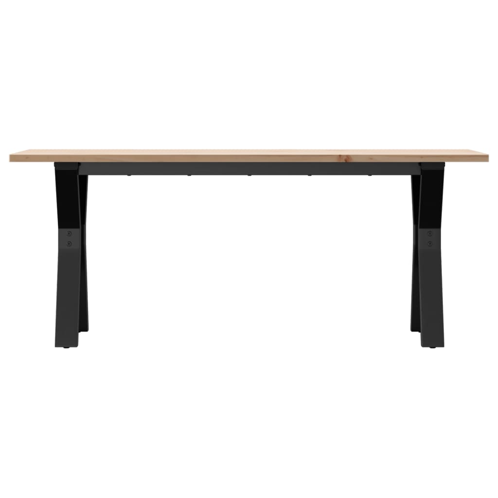 Stolić za kavu Y-oblika 110x40x45cm borovina i čelik