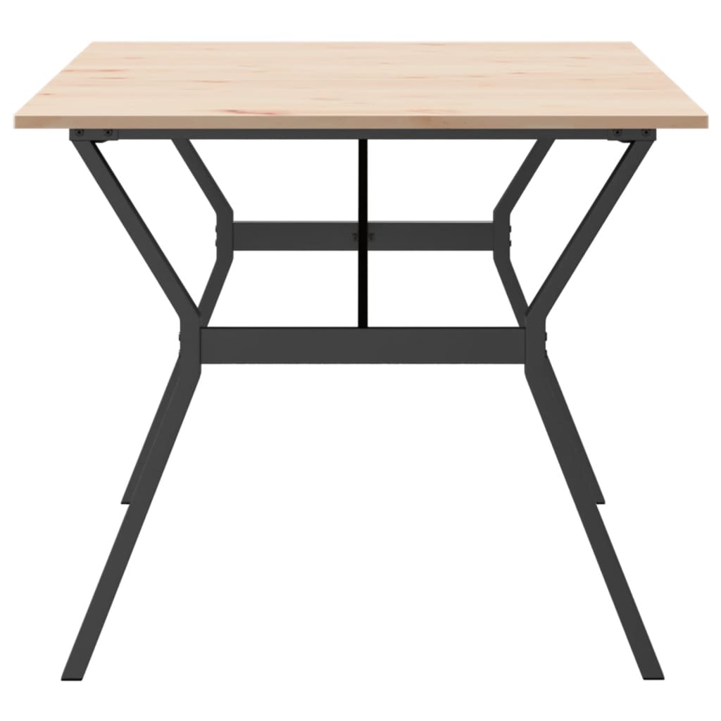 Blagovaonski stol Y-oblika 180x90x75 cm od borovine i čelik