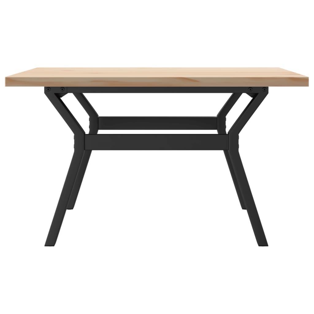 Stolić za kavu Y-oblika 80x80x45,5 cm od borovine i čelik