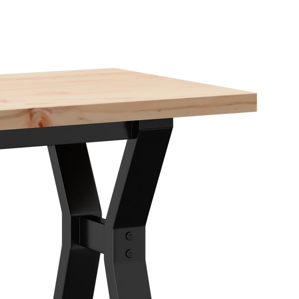 Stolić za kavu Y-oblika 110x40x45,5 cm od borovine i čelik