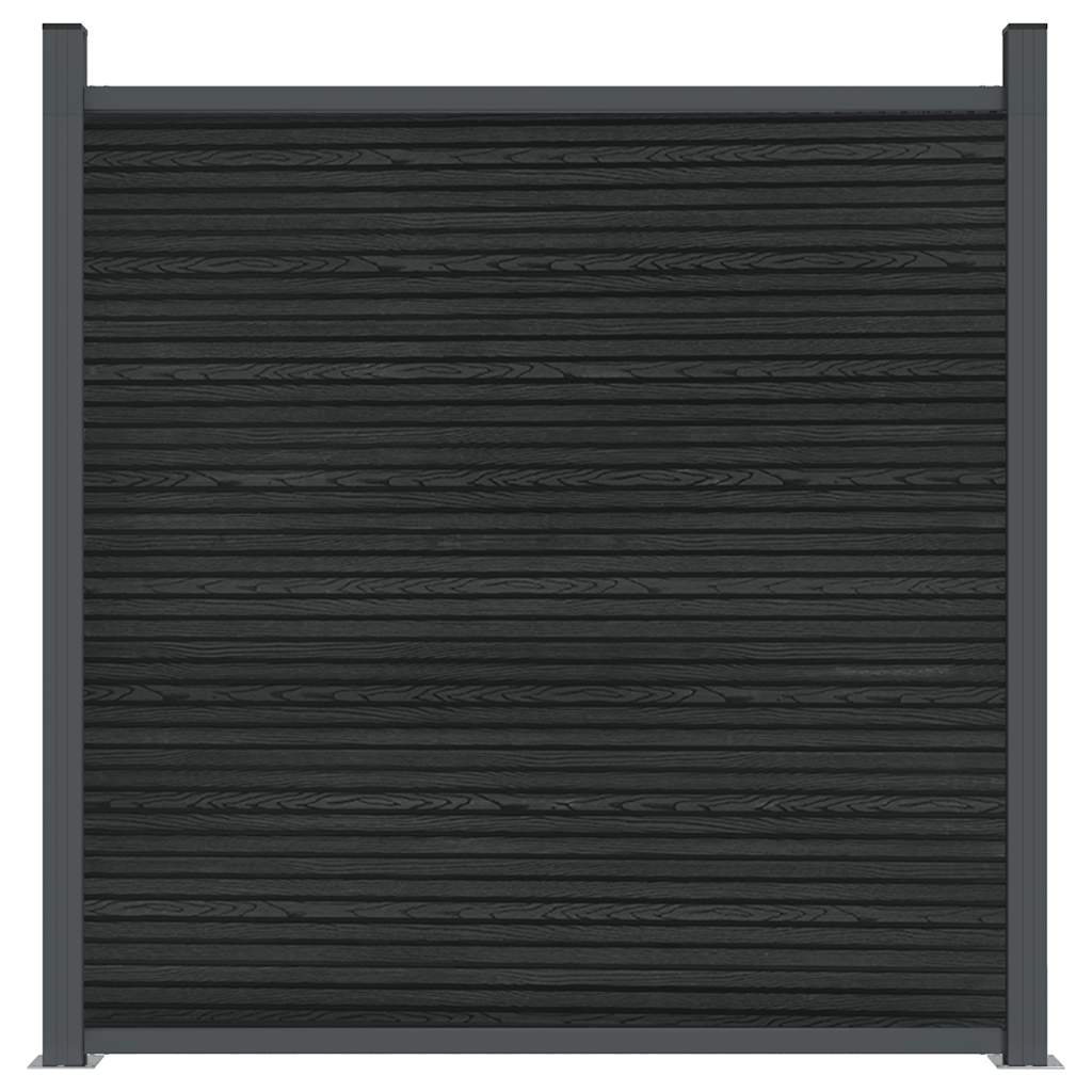 Panel za ogradu sivi 1045 x 186 cm WPC