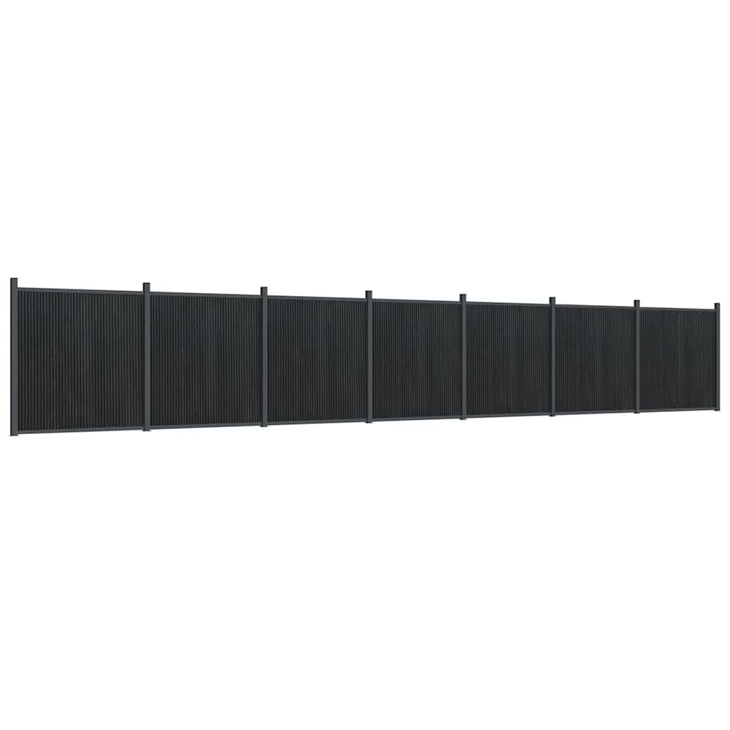 Panel za ogradu sivi 1218 x 186 cm WPC