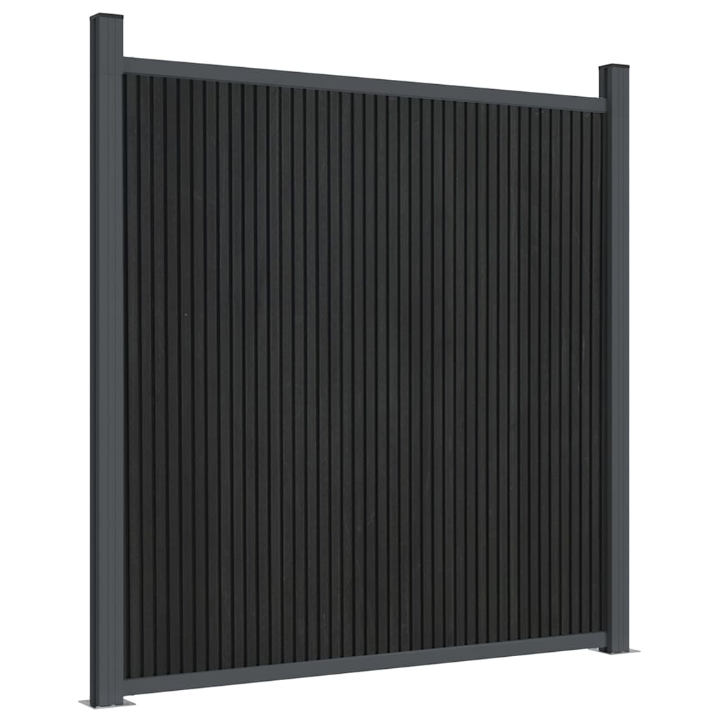 Panel za ogradu sivi 1391 x 186 cm WPC