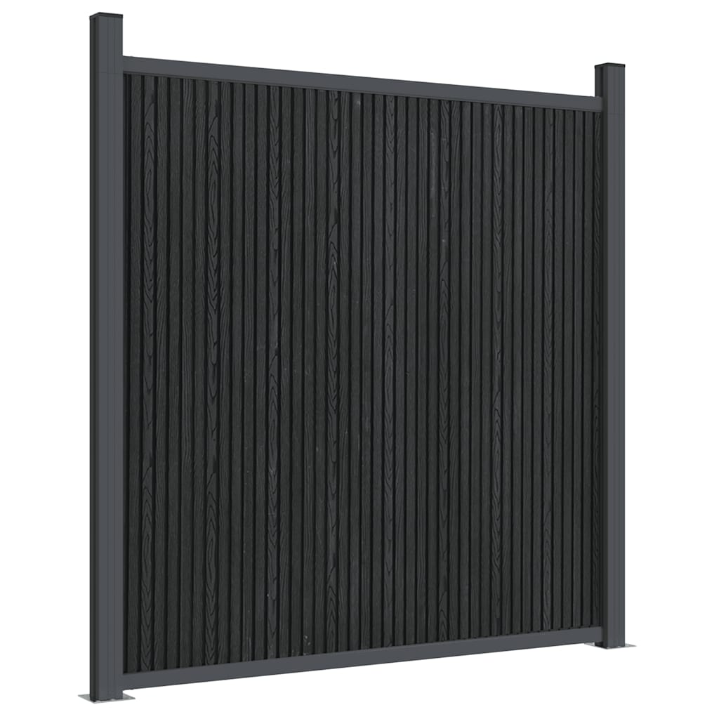 Panel za ogradu sivi 1391 x 186 cm WPC