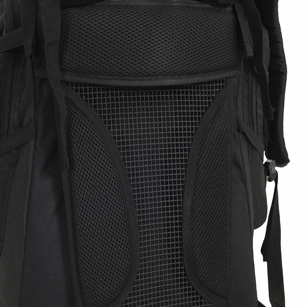 Ruksak za planinarenje crni 60 L od tkanine Oxford