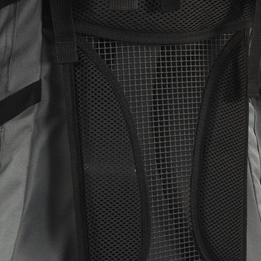 Ruksak za planinarenje sivi 60 L od tkanine Oxford