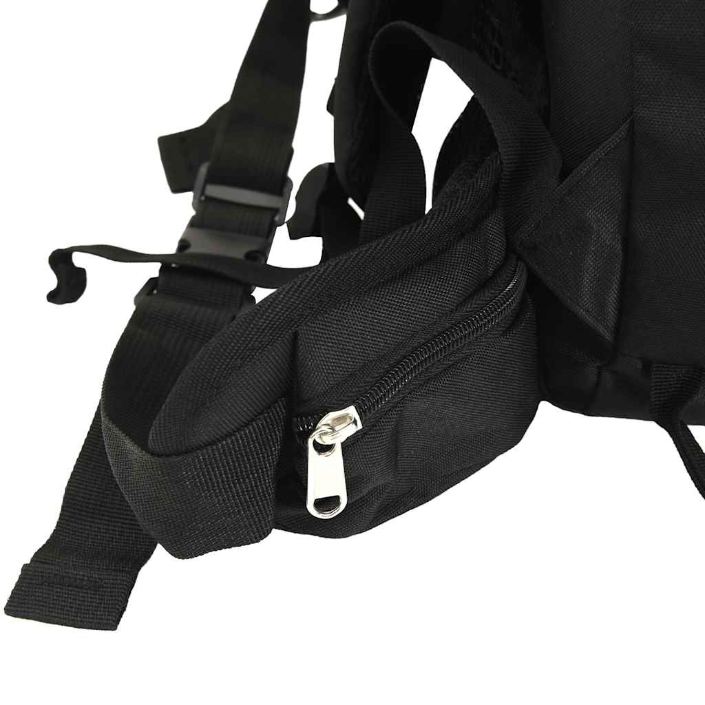 Ruksak za planinarenje crni 80 L od tkanine Oxford