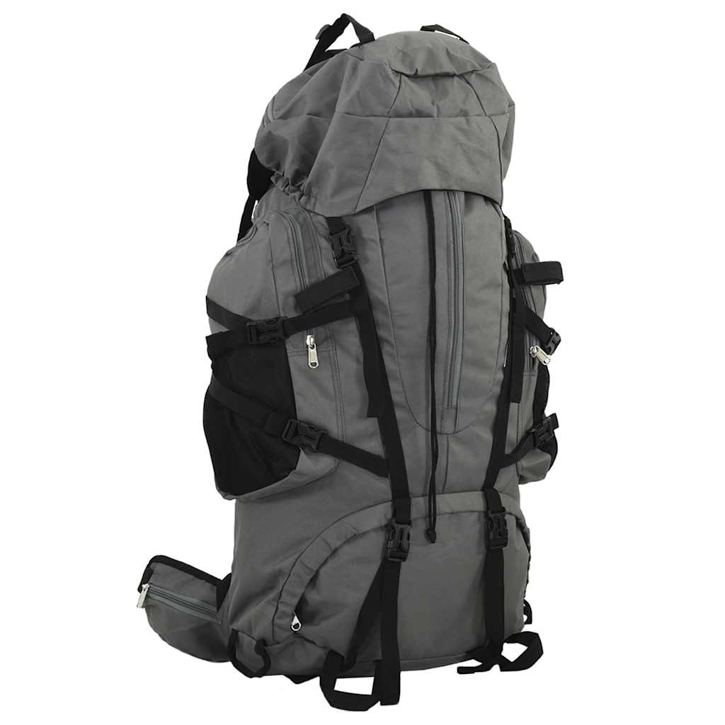 Ruksak za planinarenje sivi 100 L od tkanine Oxford