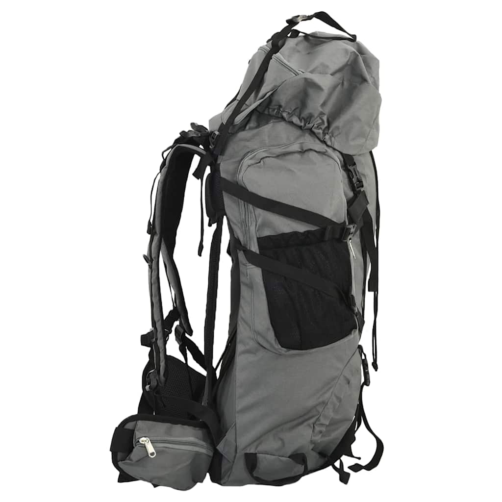 Ruksak za planinarenje sivi 100 L od tkanine Oxford