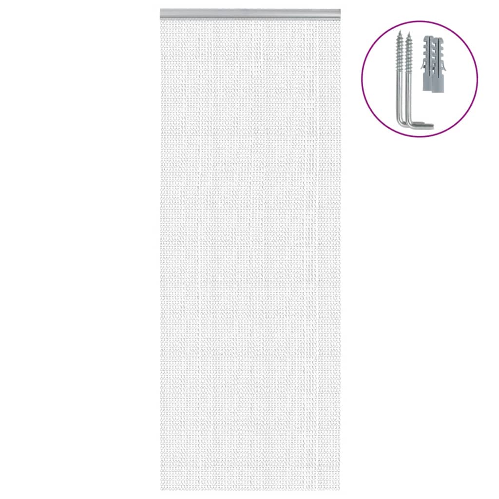Lančani zastor za zaštitu od muha 80 x 212 cm aluminijski
