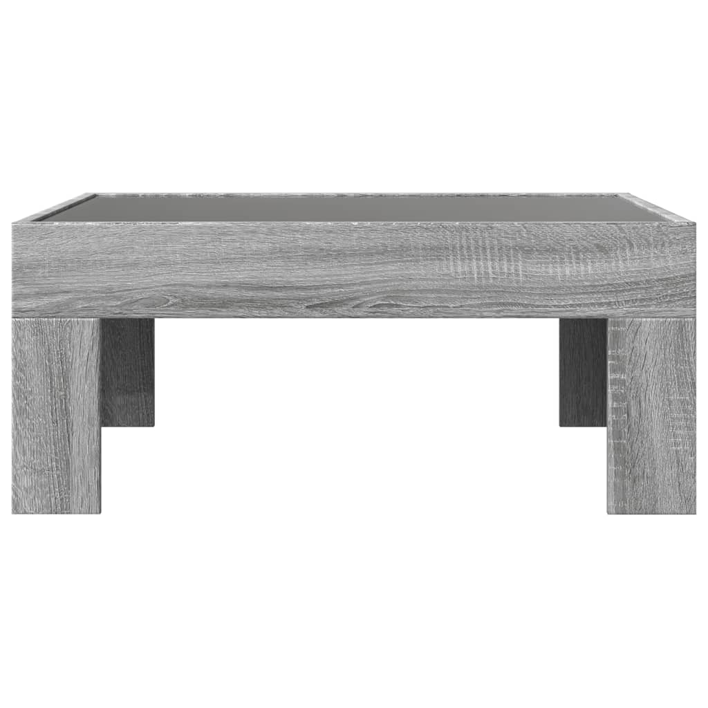Stolić s beskonačnim LED svjetlima boja hrasta 70x50x30 cm