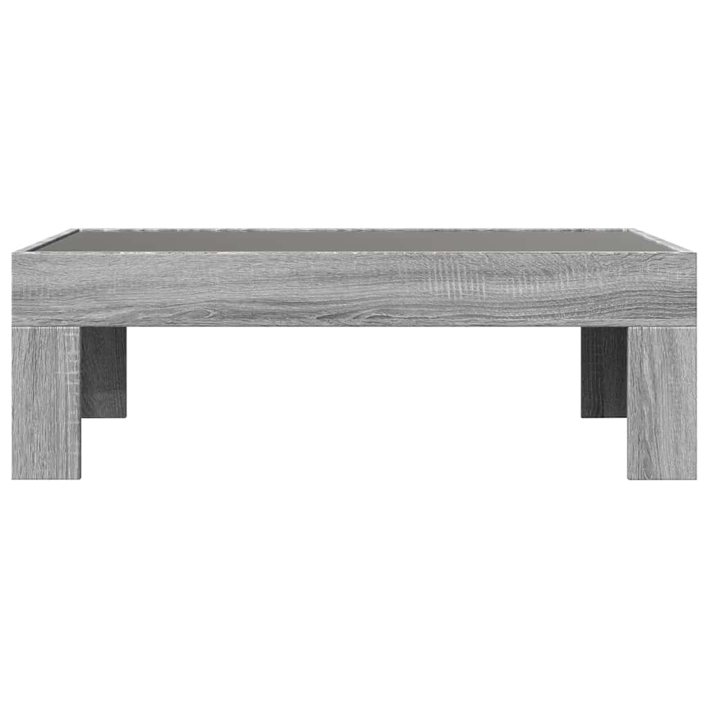 Stolić s beskonačnim LED svjetlima boja hrasta 90x50x30 cm