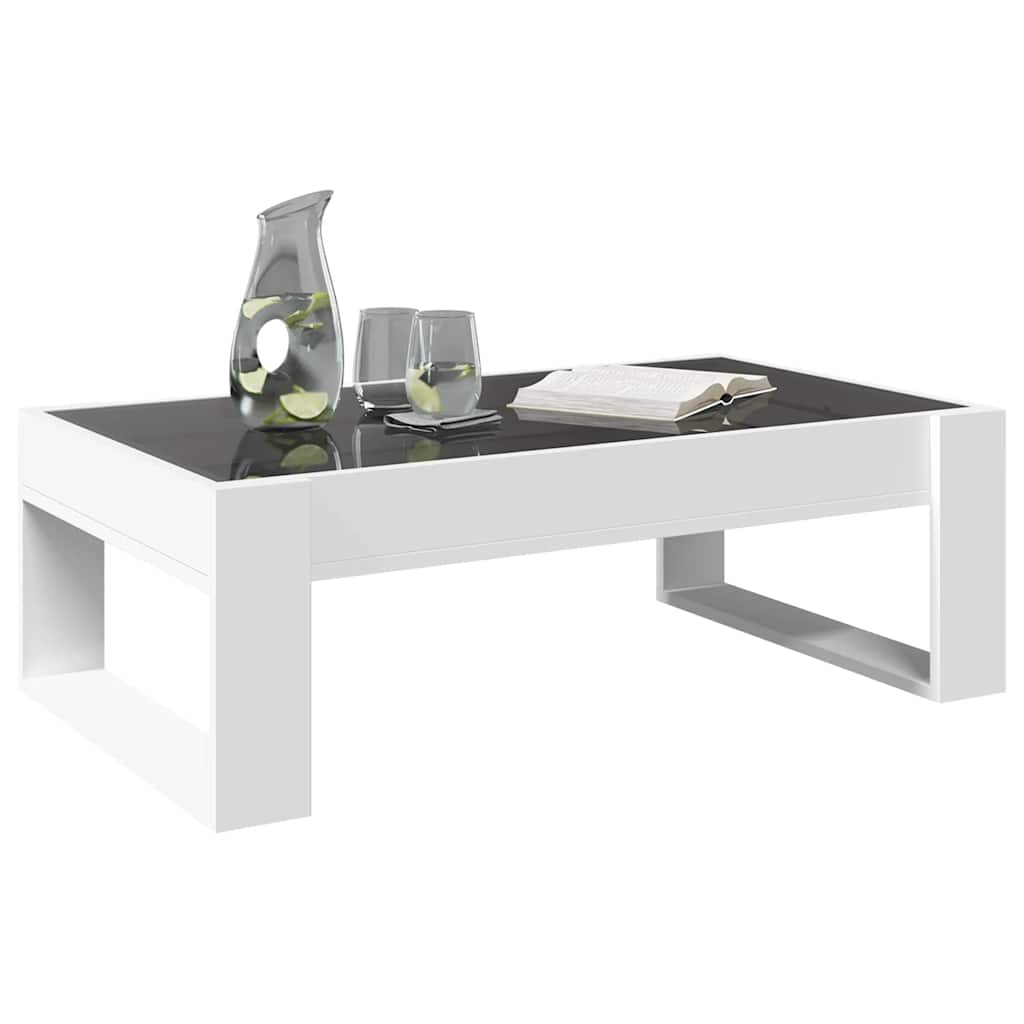 Stolić s beskonačnim LED svjetlima bijeli 90x53x30 cm