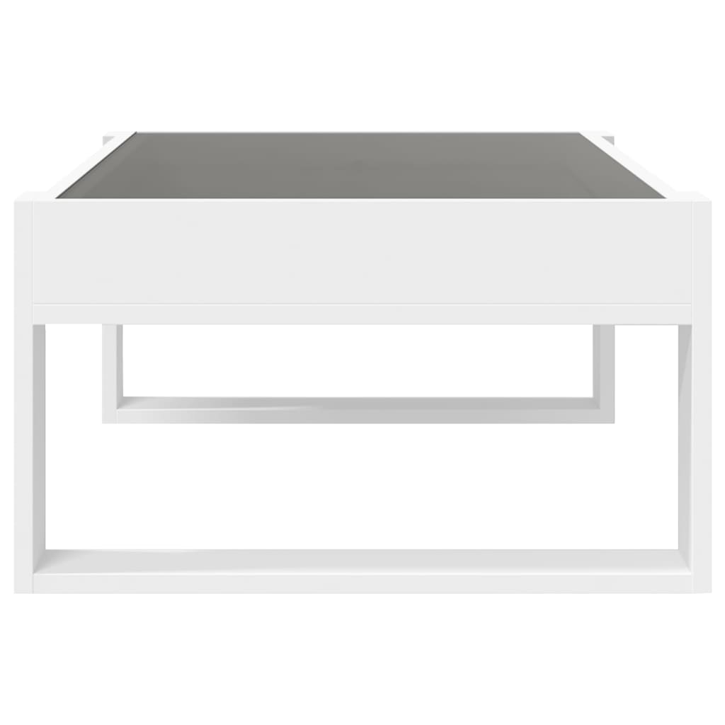 Stolić s beskonačnim LED svjetlima bijeli 90x53x30 cm