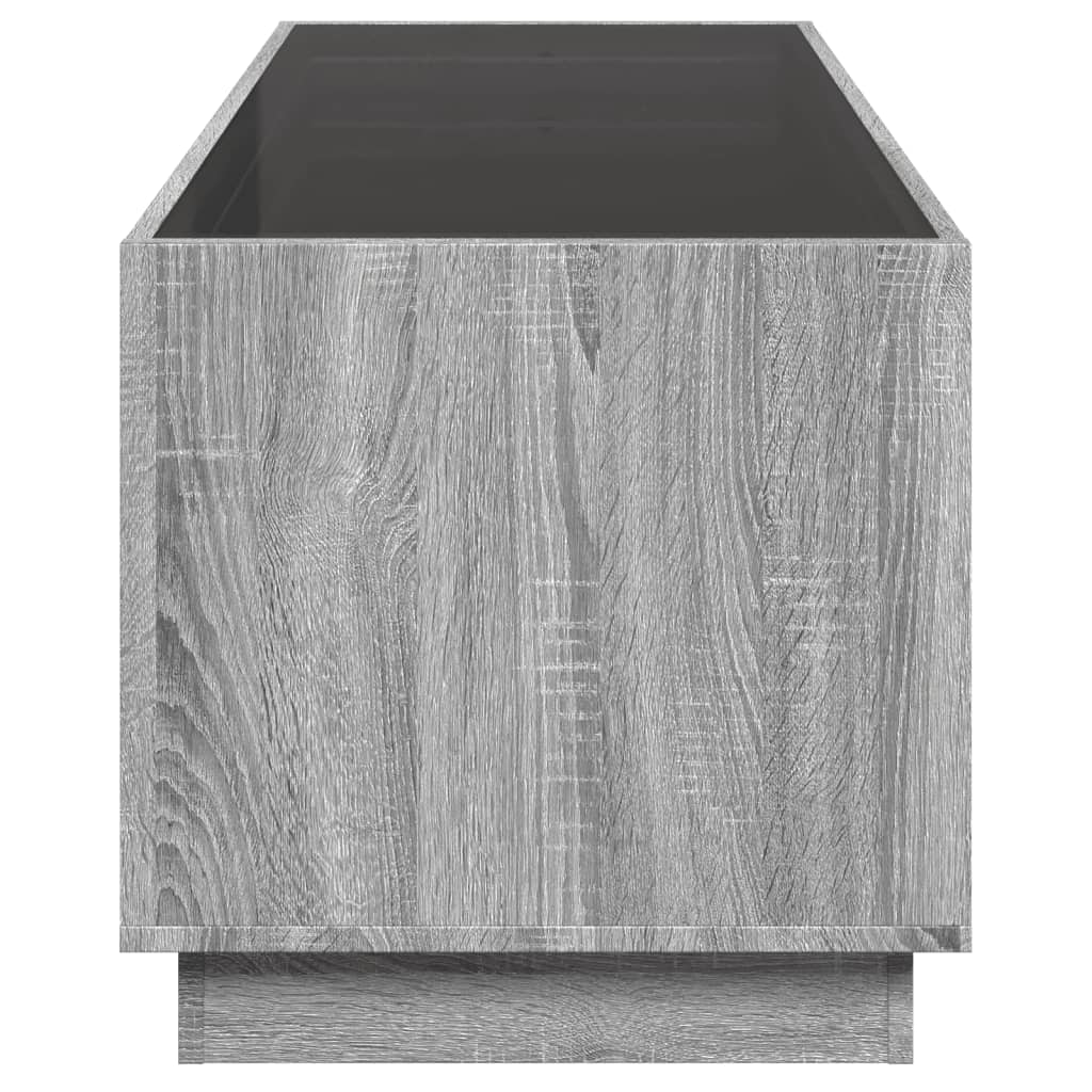 Stolić s beskonačnim LED svjetlima boja hrasta 90x50x50 cm